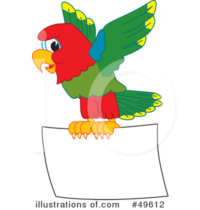 Parrot Mascot Clipart #49612 by Toons4Biz