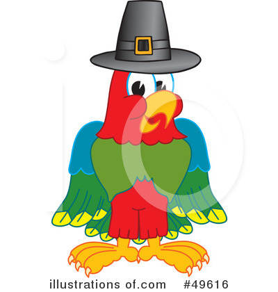 Royalty-Free (RF) Parrot Mascot Clipart Illustration by Mascot Junction - Stock Sample #49616