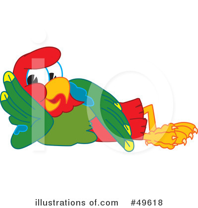 Parrot Mascot Clipart #49618 by Toons4Biz