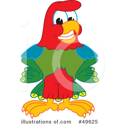 Parrot Mascot Clipart #49625 by Toons4Biz