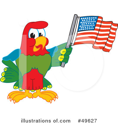 Parrot Mascot Clipart #49627 by Toons4Biz