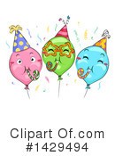 Party Balloon Clipart #1429494 by BNP Design Studio