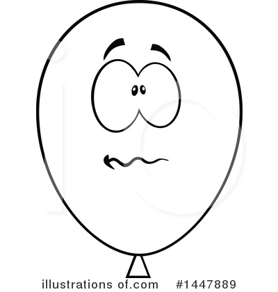 Royalty-Free (RF) Party Balloon Clipart Illustration by Hit Toon - Stock Sample #1447889