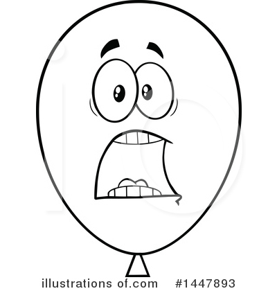 Royalty-Free (RF) Party Balloon Clipart Illustration by Hit Toon - Stock Sample #1447893