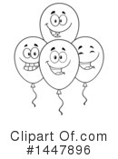 Party Balloon Clipart #1447896 by Hit Toon