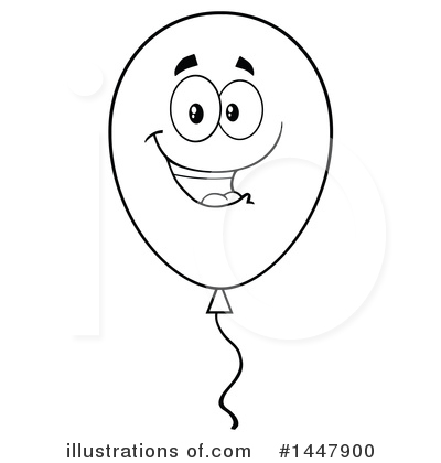 Royalty-Free (RF) Party Balloon Clipart Illustration by Hit Toon - Stock Sample #1447900