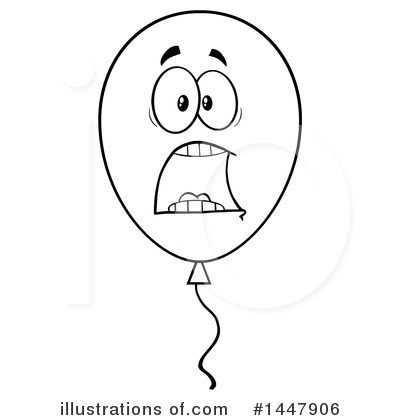 Royalty-Free (RF) Party Balloon Clipart Illustration by Hit Toon - Stock Sample #1447906