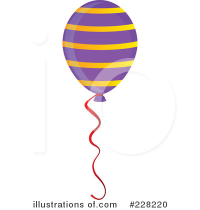 Royalty-Free (RF) Party Balloon Clipart Illustration by Tonis Pan - Stock Sample #228220