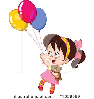 Royalty-Free (RF) Party Balloons Clipart Illustration by yayayoyo - Stock Sample #1059589