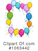 Party Balloons Clipart #1063442 by BNP Design Studio
