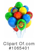 Party Balloons Clipart #1065401 by stockillustrations