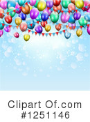 Party Balloons Clipart #1251146 by KJ Pargeter