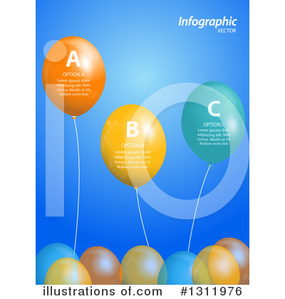 Royalty-Free (RF) Party Balloons Clipart Illustration by elaineitalia - Stock Sample #1311976