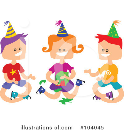 Royalty-Free (RF) Party Clipart Illustration by Prawny - Stock Sample #104045