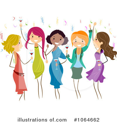 Girlfriends Clipart #1064662 by BNP Design Studio