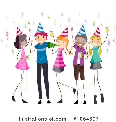 Royalty-Free (RF) Party Clipart Illustration by BNP Design Studio - Stock Sample #1064697