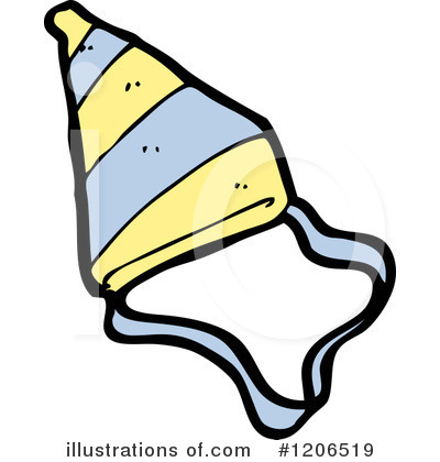Royalty-Free (RF) Party Hat Clipart Illustration by lineartestpilot - Stock Sample #1206519