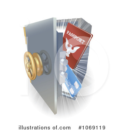 Royalty-Free (RF) Passport Clipart Illustration by AtStockIllustration - Stock Sample #1069119