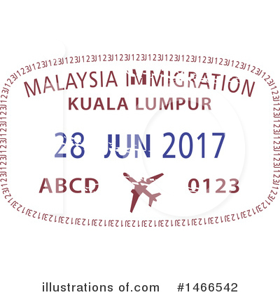 Passport Stamp Clipart #1466542 by Vector Tradition SM
