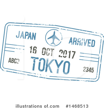 Royalty-Free (RF) Passport Stamp Clipart Illustration by Vector Tradition SM - Stock Sample #1468513