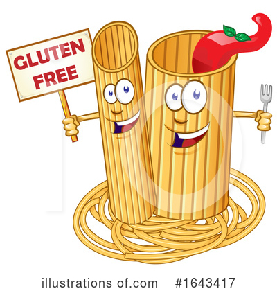 Royalty-Free (RF) Pasta Clipart Illustration by Domenico Condello - Stock Sample #1643417