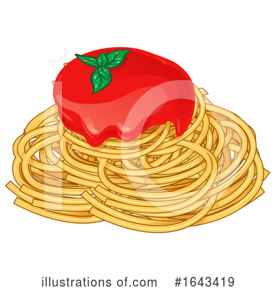 Royalty-Free (RF) Pasta Clipart Illustration by Domenico Condello - Stock Sample #1643419