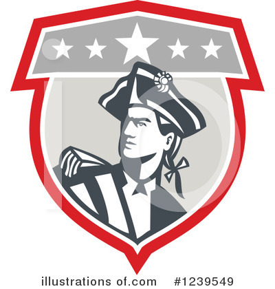 Royalty-Free (RF) Patriot Clipart Illustration by patrimonio - Stock Sample #1239549