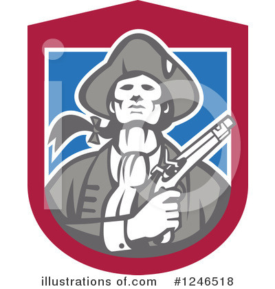 Royalty-Free (RF) Patriot Clipart Illustration by patrimonio - Stock Sample #1246518