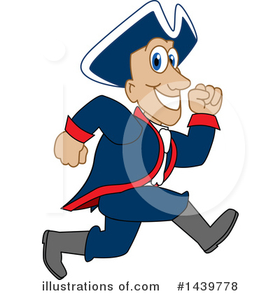 Royalty-Free (RF) Patriot Mascot Clipart Illustration by Mascot Junction - Stock Sample #1439778