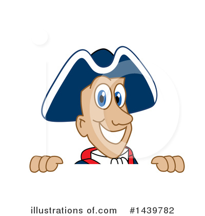 Royalty-Free (RF) Patriot Mascot Clipart Illustration by Mascot Junction - Stock Sample #1439782