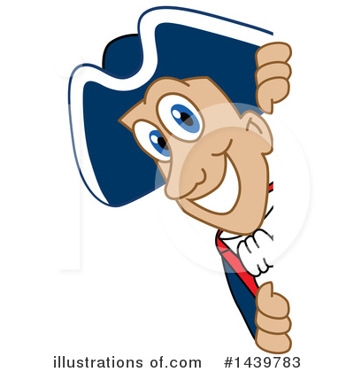 Royalty-Free (RF) Patriot Mascot Clipart Illustration by Mascot Junction - Stock Sample #1439783