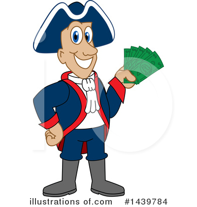 Royalty-Free (RF) Patriot Mascot Clipart Illustration by Mascot Junction - Stock Sample #1439784