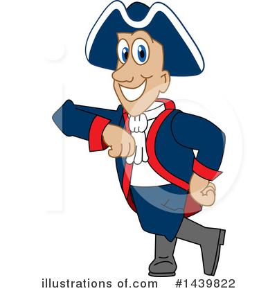 Royalty-Free (RF) Patriot Mascot Clipart Illustration by Mascot Junction - Stock Sample #1439822