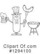 Patriotic Sausage Clipart #1294100 by Hit Toon