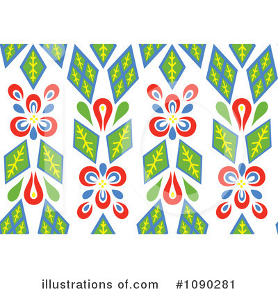 Floral Background Clipart #1090281 by Cherie Reve