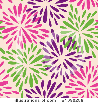 Floral Background Clipart #1090289 by Cherie Reve