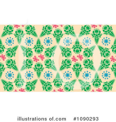 Floral Background Clipart #1090293 by Cherie Reve