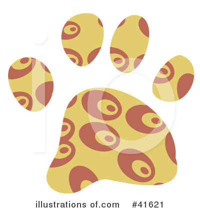 Royalty-Free (RF) Paw Clipart Illustration by Prawny - Stock Sample #41621