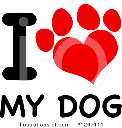 Royalty-Free (RF) Paw Print Clipart Illustration by Hit Toon - Stock Sample #1267111