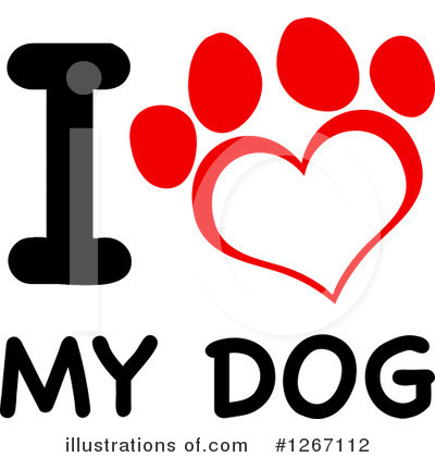 Royalty-Free (RF) Paw Print Clipart Illustration by Hit Toon - Stock Sample #1267112