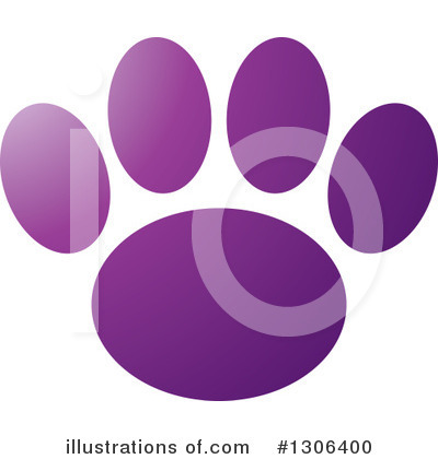 Paw Print Clipart #1306400 by Lal Perera