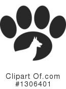 Paw Print Clipart #1306401 by Lal Perera