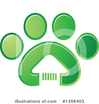 Paw Print Clipart #1306403 by Lal Perera