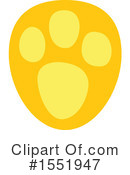 Paw Print Clipart #1551947 by Cherie Reve