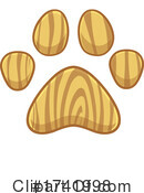 Paw Print Clipart #1741998 by Hit Toon