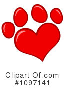 Paw Prints Clipart #1097141 by Hit Toon