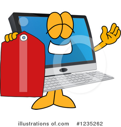 Pc Computer Mascot Clipart #1235262 by Toons4Biz