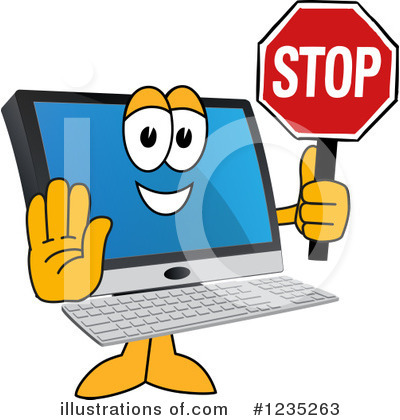 Pc Computer Mascot Clipart #1235263 by Toons4Biz