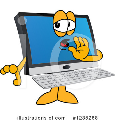 Pc Computer Mascot Clipart #1235268 by Toons4Biz