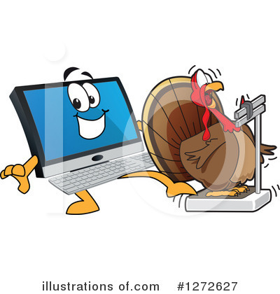 Royalty-Free (RF) Pc Computer Mascot Clipart Illustration by Mascot Junction - Stock Sample #1272627